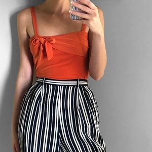 Orange Bow Tank